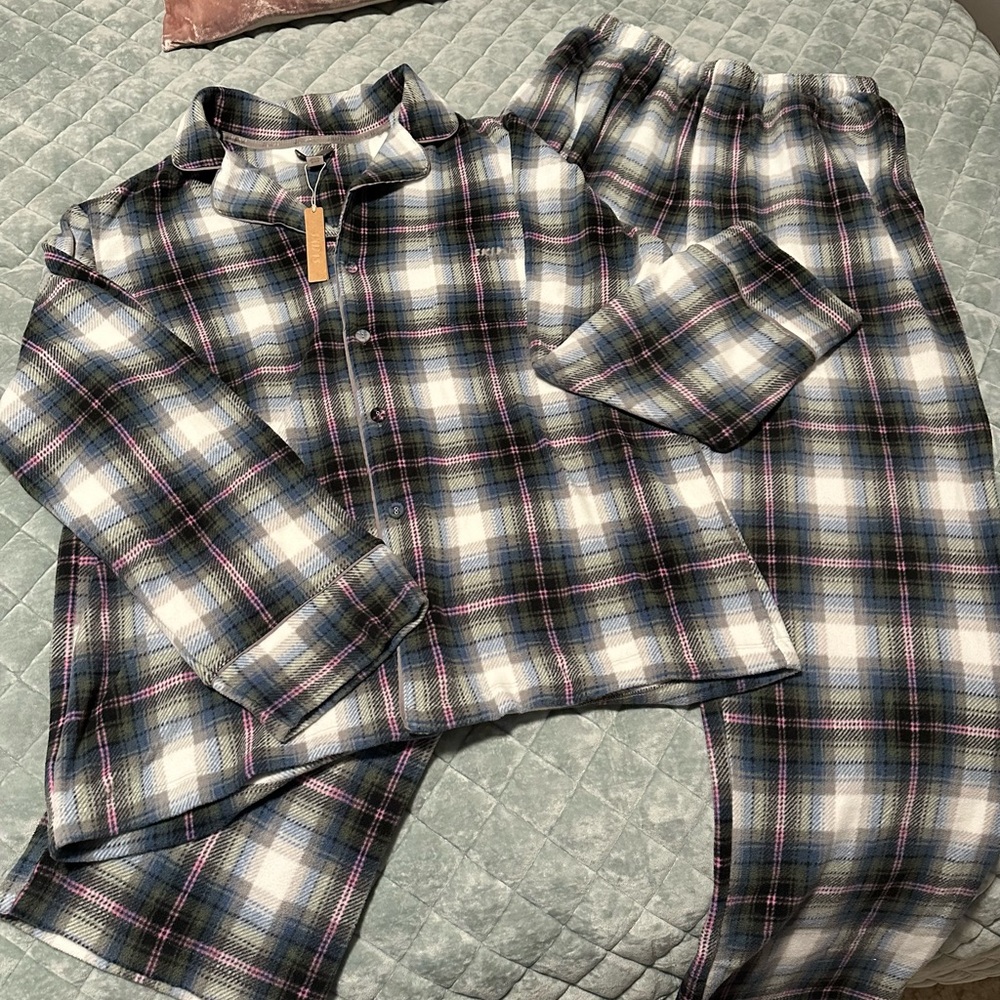 Fleece skim pajamas, these are amazingly soft.